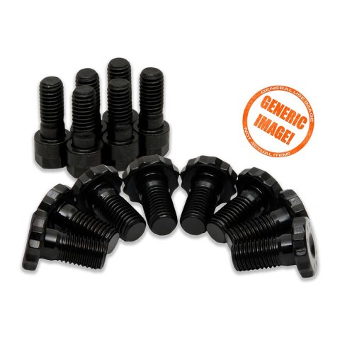 Centerforce Pressure Plate Bolt Kits 33003 Fastener, Bolt, 3/8-16 in., Chromoly, Black Oxide, Hex Head, Kit