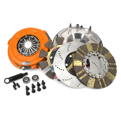 Centerforce DYAD DS Clutch Kits 413614877 Kit, DS, Performance, Dual Disc, 26-Spline, 1.125 in. Diameter, 10.400 in. Disc Diameter, Organic/Carbon Composite, Billet Flywheel, Kit