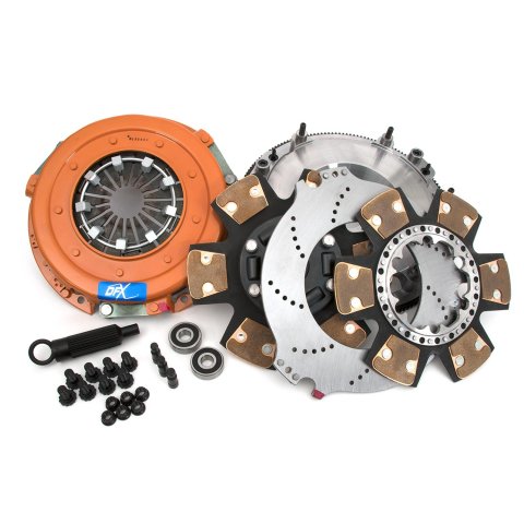 Centerforce DYAD XDS Clutch Kits 415614877 Kit, XDS, Performance, Dual Disc, 26-Spline, 1.125 in. Diameter, 10.400 in. Disc Diameter, Cerametallic, Billet Flywheel, Kit