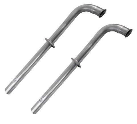 Pypes Stainless Steel Exhaust Downpipes DGA10S Downpipes, Steel, Natural, 2.5 in. Diameter, 2-bolt, Pontiac, Passenger Car, Pair