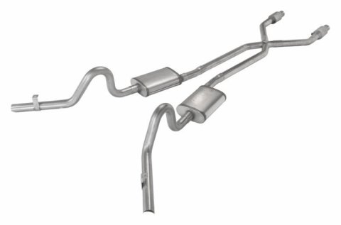 Pypes Turbo Pro Exhaust Systems SGG920TE Systems, Pro, Crossmember-Back, Stainless Steel, Natural, Chevy, Kit