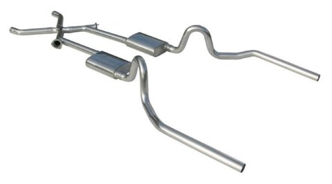 Pypes Turbo Pro Exhaust Systems SGA11T30 Crossmember Back Kit, 1964-72 GM A-Body 2.5" w/ X-change 18" Muffler