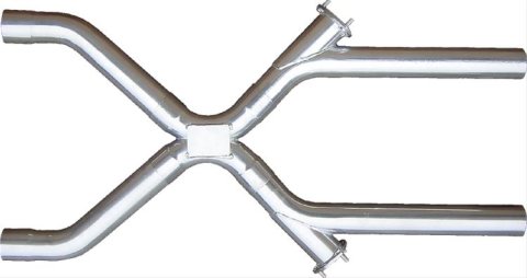Pypes X-Change X-Pipes XVX13S Crossover Pipe, X-Pipe, 3.0 in., Stainless Steel, Polished, Universal, Kit