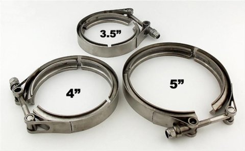 Pypes 5 Inch Exhaust Clamp HVB50 5.0" V BAND CLAMP 304SS