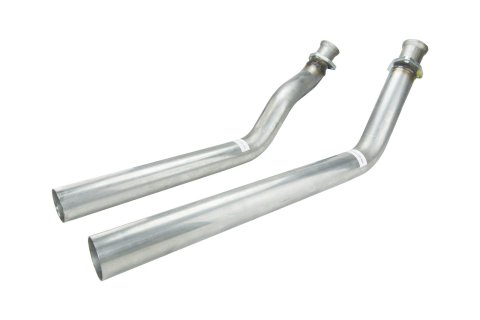 Pypes Stainless Steel Exhaust Downpipes DGU15S Downpipes, Steel, Natural, 2.5 in. Diameter, Chevy, Passenger Car, Pair
