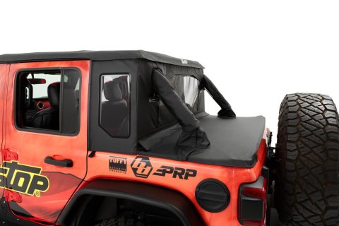 Bestop Trektop Halftop Accessory Kits for 2007-2018 WRANGLER, 2018 WRANGLER JK - 8010317 Soft Tops, Conversion Kit '07-18 Wrangler 4-Door (Black Twill)