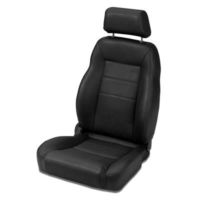 Bestop TrailMax II Pro Black Vinyl Seat 3945101 Seat, II, Highback Front Bucket, Reclining, Vinyl, Black, Jeep, Each