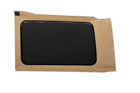 Bestop - Soft Top Windows for 2018-2026 WRANGLER 58303-71 OE Replacement Windows; Jeep 2018-23 Wrangler JL (Quarter Left Hand; 4-Door; Tan Twill; Tinted)