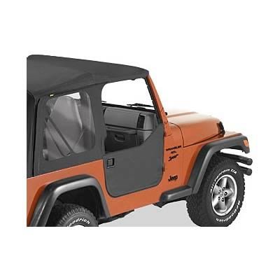 Bestop Soft Lower Doors 5303915 Doors, Lower, Fabric, Black Denim, Jeep, Pair