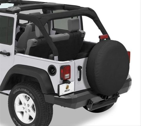 Bestop Tire Covers 6103235 Cover, Black Diamond, Fabric, Wraparound, for Tires up to 12 in. Wide and 32 in. Diameter, Each