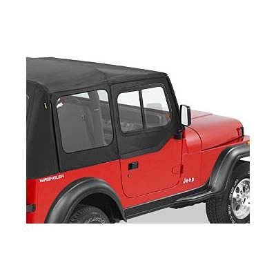 Bestop Upper Door Sliders for 1988-1995 WRANGLER - 5178515 Sliders, Black Denim, Jeep, Pair