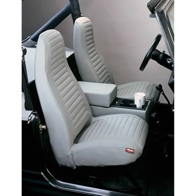 Bestop Seat Covers 2922709 Cover Charcoal, hi-back (pair) 80-91 CJ`s & Wranglers