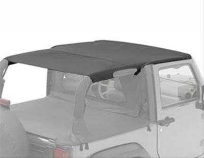 Bestop Safari Header Bikini Tops 5258535 Soft Top, Bikini, Polymer Cloth, Black Diamond, Jeep, Each