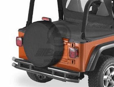 Bestop Tire Covers 6102835 Cover, Black Diamond, Fabric, Wraparound, for Tires up to 8 in. Wide and 28 in. Diameter, Each