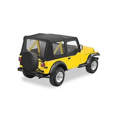 Bestop Replace-A-Tops 5111901 Soft Top, Replace-A-Top, Polymer Cloth, Black, Jeep, Each