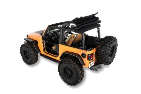 Bestop Trektop Glide Slantback Soft Tops 54930-35 Top, Slantback, Black Diamond, 2 Door, JL, Jeep, Kit