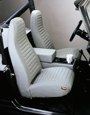Bestop Seat Covers for 1992-1994 WRANGLER - 2922409 Cover Charcoal, hi-back (pair) 92-94 Wrangler