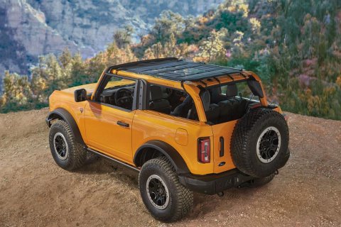 Bestop Mesh Bimini Sunshades for 2021-2026 BRONCO - 5242011 Soft Top, Access Bimini, Mesh, Black, Ford, 2-Door, Each