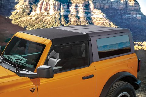 Bestop Sunrider Tops for Hardtop Broncos 2021-2026 BRONCO - 5246017 Soft Tops, '21-22 Bronco 2-Door (Black Twill)