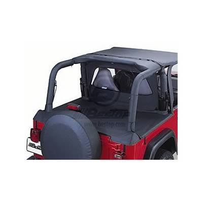 Bestop Sport Bar Covers 8002235 Covers, Velour, Black Diamond, Zippered, Jeep, Kit