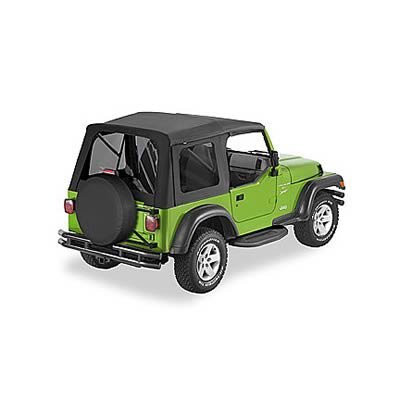 Bestop Tinted Window Kits for 1997-2006 WRANGLER - 5870935 Kit, Sunrider, Steel Full/Steel Half Doors, Polymer Cloth, Windows, Black Diamond, Jeep, Kit