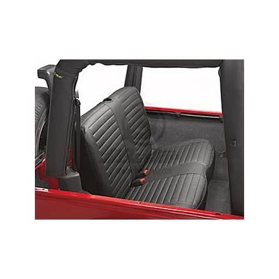 Bestop Seat Covers for 2003-2006 WRANGLER - 2922935 Cover, Rear, Vinyl Fabric, Black Diamond, Jeep, Each