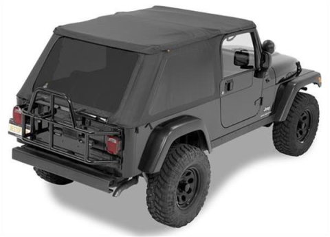 Bestop Trektop Replace-A-Tops 5282135 Soft Top, Replace-A-Top, Polymer Cloth, Black Diamond, Tinted Windows, Jeep, Each
