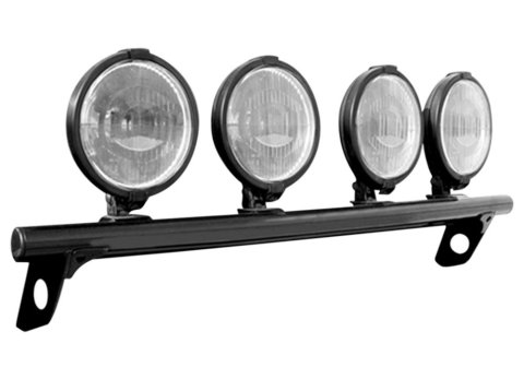 N-fab - Light Mount Brackets for 2017-2023 F-250 SUPER DUTY, F-350 DUTY F174LB Auxiliary Bracket, Bar, Gloss Black