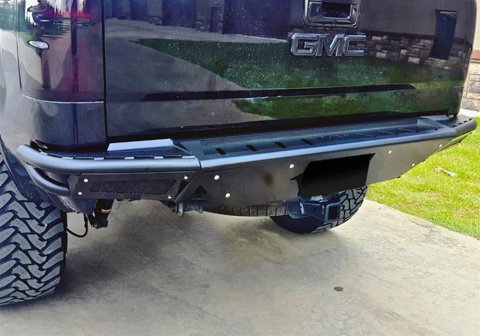 N-FAB RBS Pre-Runner Rear Bumpers T07RBS-H Bumper, Pre-runner Bumper, Fabricated, Steel, Gloss Black Powdercoated, Toyota, Each