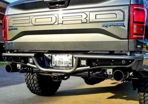 N-FAB RB Rear Bumpers for 2017-2022 F-150 - F18RB-H-TX Bumper, Bumper, Fabricated, Steel, Black Textured Powdercoated, Ford, Each