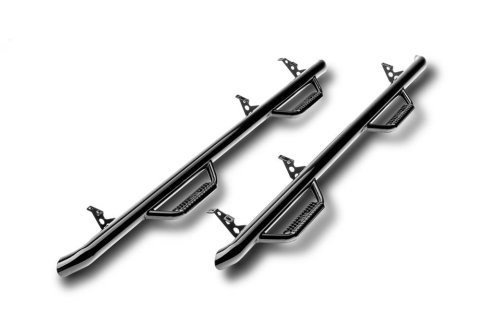 N-fab - Running Boards, Nerf Bars and Rock Sliders for 2010-2013 4RUNNER T0960R-GB Step Systems, Step, Gloss Black 10-13 Toyota 4 Runner 4 Door SUV Gas SRW