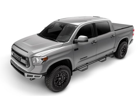 N-FAB Nerf Steps for 2011-2015 1500, 2009-2010 RAM 1500 - D0994QC-6-TX Step Bars, Bars, Bed Access, Steel, Textured Black Powdercoated, Dodge, Ram, Pair