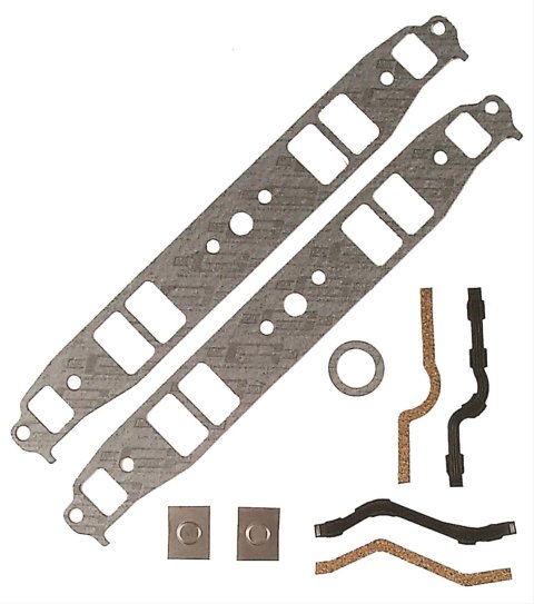 Mr. Gasket Standard Intake Sets 100 Gaskets, Manifold, Intake, Composite, Stock Port, Chevy, 265/283, V8, Set