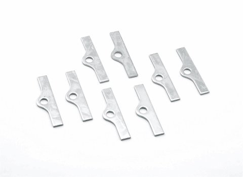 Mr. Gasket Valve Cover Hold-Down Tabs 3681 Tabs, Chrome, for 1/4 in. Bolts and Studs, Universal, Set of 8