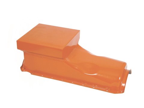 Mr. Gasket Low Profile Oil Pans 7606G Pan, Steel, Orange, 6 qt., Chevy, Big Block, Each