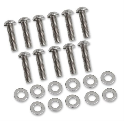Mr. Gasket Valley Cover Bolt Sets for GM LS Engine 60920G Intake Bolts, Stainless Steel, Natural, Button Head, Chevy, Small Block, 4.8, 5.3, 5.7, 6.0, 6.2, 7.0L, Kit