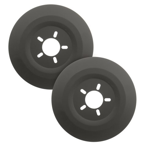Mr. Gasket Wheel Dust Shields 6906 Brake Shields, Aluminum, Black, 16 in. Diameter Wheel, 5 x 4.50/4.75/5.00 in. Bolt Patterns, Pair
