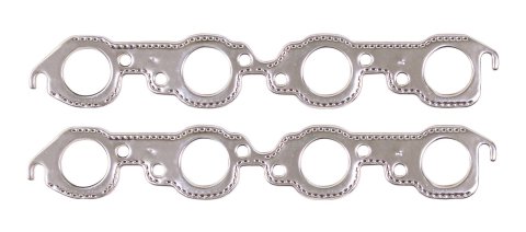 Mr. Gasket Exhaust Gaskets 7407G Gaskets, Header, Soft Aluminum, 1.92 in. Round Port, Chevy, Big Block, Pair