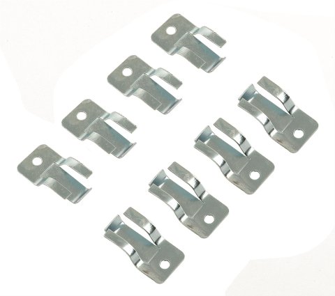 Mr. Gasket Rocker Arm Oil Deflector Clips 1015 Clips, Deflecting, Steel, Stock Rockers Only, Chevy, Ford, Pontiac, Set of 8