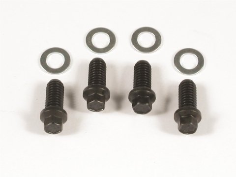 Mr. Gasket Header Bolts 3409 Fasteners, Bolts, Hex Head, Steel, Black Oxide, Chevy, Chrysler, Pontiac, Set of 12