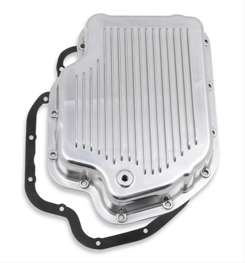 Mr. Gasket Automatic Transmission Oil Pans 9796PMRG Pan, Stock, Aluminum, Polished, TH400, Buick, Chevrolet, Oldsmobile, Pontiac, Each
