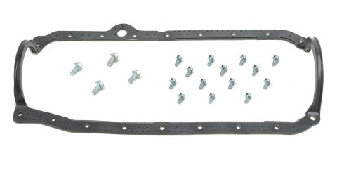 Mr. Gasket Oil Pan Sets 6561 Gasket, 1-Piece, Rubber/Steel Core, Chevy, 5.0/5.7L, Set
