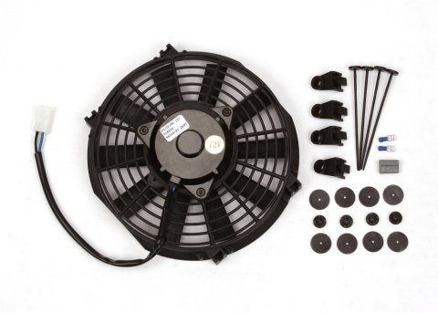 9 Inch 700 CFM Mr. Gasket Electric Cooling Fan 1984MRG Fan, Single, in. Diameter, Reversible, cfm, Black, Plastic, Each