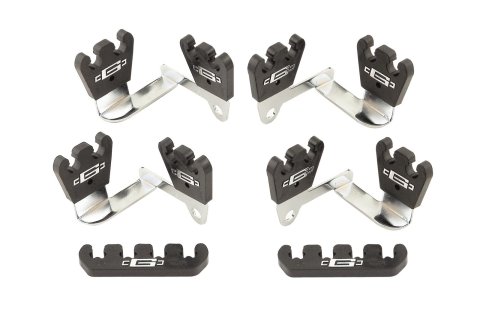 Mr. Gasket Custom Wire Loom Kits 6016 Ignition Loom/Separator, Steel/Plastic, Chrome/Black, 7-8mm, Kit