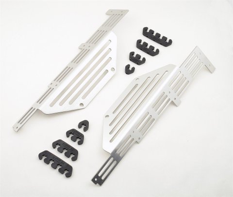 Mr. Gasket Wire Looms and Divider Kits 6042 Ignition Loom Late SBC With Centerbolt Valve Covers Brushed Aluminum