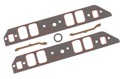 Mr. Gasket Ultra-Seal Intake Manifold Gaskets 5819 Gaskets, Manifold, Intake, Ultra-Seal, Rectangle Raised, 2.55 in. x 1.85 in. Port .120 in. Thick, BBC, Set