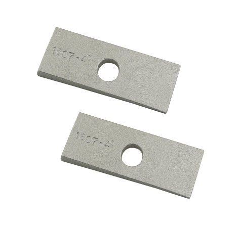 Mr. Gasket Traction Bar Wedge Sets 1607 Wedges, Cast Aluminum, 4 Degree, Pair