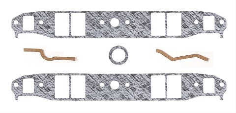 Mr. Gasket Standard Intake Sets 106 Gaskets, Manifold, Intake, Composite, 2.10 in. x 1.31 in. Port, .125 in. Thick, Chevy, Small Block, Set