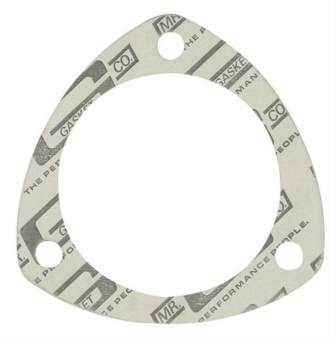 Mr. Gasket Standard Collector Gaskets 1203 Gasket, Compressed Fiber Laminate, 3-Hole, 3.5 in. Inside Diameter, Each