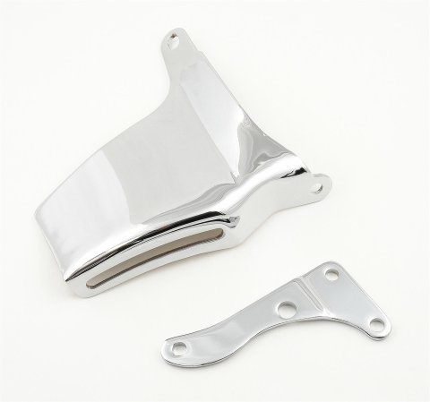 Mr. Gasket Alternator Brackets 5171 Bracket, Chrome, Chevy, Small Block, Long Water Pump, Set